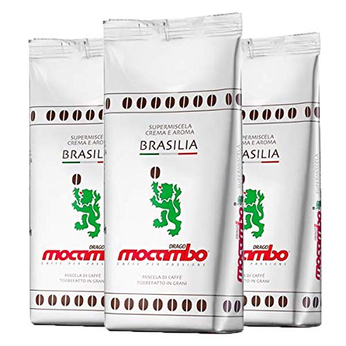 3 x Mocambo Kaffee Espresso - Brasilia Crema E Aroma, 250g Bohnen von Mocambo