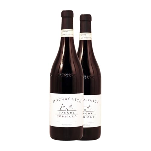 Moccagatta Nebbiolo Langhe 75 cl Rotwein (Karton mit 2 Flaschen von 75 cl) von Moccagatta