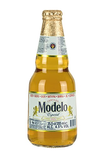 Premium helles Bier aus Mexiko, 4,5% vol. Flasche 355ml.- Cerveza MODELO Especial von FOXCUP