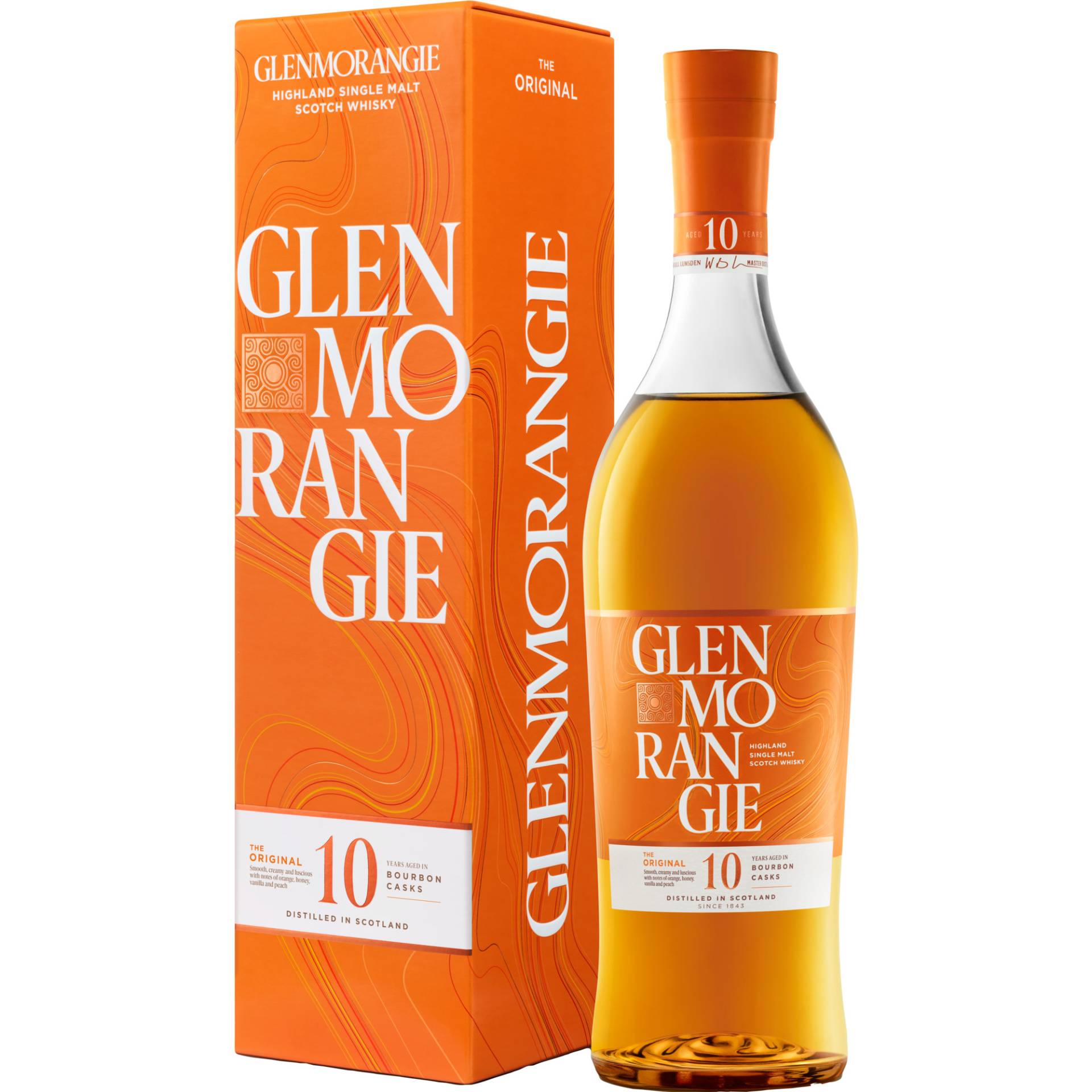 Glenmorangie 10 Years The Original, Highland Single Malt Scotch Whisky, 0,7 L, 40% Vol, Schottland, Spirituosen von Moët Hennessy Deutschland GmbH , Seidlstrasse 23, 80335 München, Deutschland