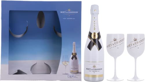 Moët & Chandon Champagne ICE IMPÉRIAL Demi-Sec 12% Vol. 0,75l in Geschenkbox mit 2 Gläsern von Moët & Chandon