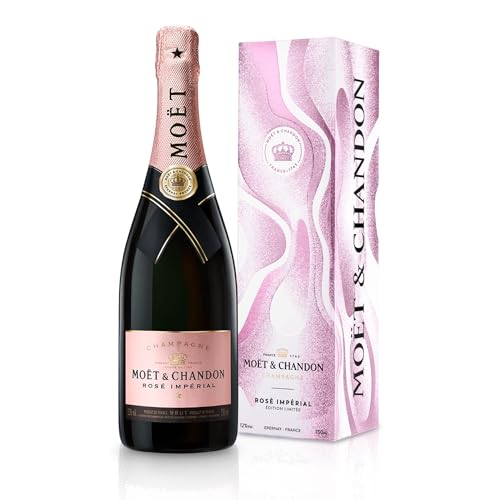 Moët & Chandon Rosé Impérial Champagner in Weihnachtsgeschenkbox (1x0,75l) von Moët & Chandon