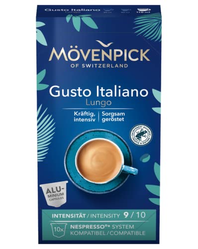 Kaffeekapseln GUSTO ITALIANO LUNGO in Alukapseln von Mövenpick, 8x10 Stück von Mövenpick