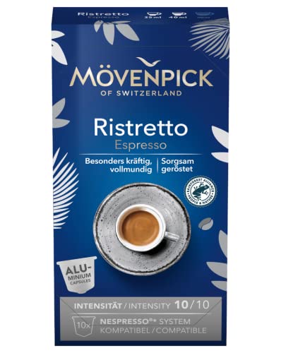 Kaffeekapseln RISTRETTO ESPRESSO in Alukapseln von Mövenpick, 8x10 Stück von Mövenpick