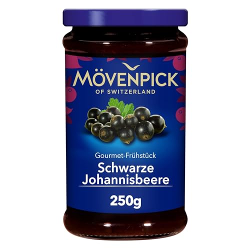 Mövenpick Gourmet-Frühstück Schwarze Johannisbeere, Premium Fruchtaufstrich,250 g von Mövenpick