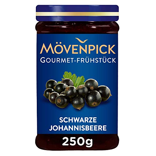 Mövenpick Gourmet-Frühstück schwarze Johannisbeere, Fruchtaufstrich, 8er Pack (8 x 250 g) von Mövenpick