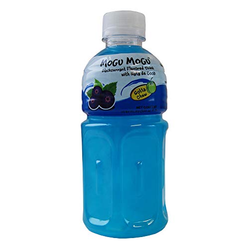 Mogu Mogu Getränk mit schwarzem Johannisbeergeschmack und NATA de Coco, 24 x 320 ml von Mogu Mogu