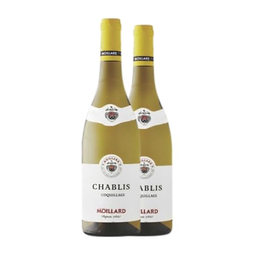 Moillard Grivot Coquillage Chablis Alterung 75 cl Weißwein (Karton mit 2 Flaschen von 75 cl) von Moillard Grivot