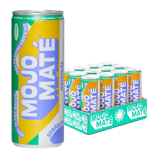 Mojo Mate Original - Natürliches Energydrink aus Green Yerba Mate, Bio, Kalorienarm & Erfrischend, mit natürliches Koffein, 12 x 250ml von Mojo Maté