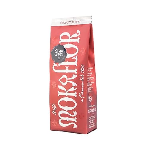 Mokaflor Miscela Gran Crema - Ganze Kaffeebohnen, 1000g - Hell gerösteter Kaffee mit vollmundigem Geschmack, kräftigem Aroma & cremiger Konsistenz - Ideal für Crema und den Heimgebrauch von Mokaflor