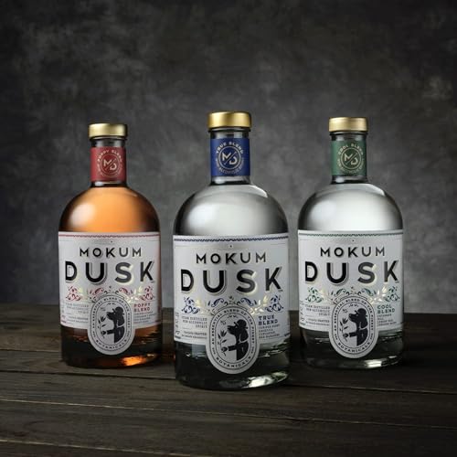 Mokum Dusk Gin Alkoholfrei 3er-Pack - 0.0% Kühler, Mohn & Wahre Mischung - Erfrischend Alkoholfreie Destillat Alternative – Vegan Alkoholfreier Gin mit Natürliche Pflanzenstoffe - 700ml von Mokum Dusk