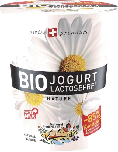 Bio Jogurt lactosefrei Nature 12 x 450 gr von Molkerei Biedermann