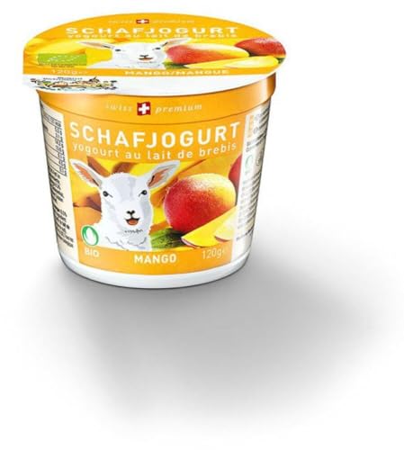 Bio Schafjogurt Mango 12 x 120 gr von Molkerei Biedermann