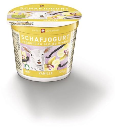 Bio Schafjogurt Vanille 12 x 120 gr von Molkerei Biedermann