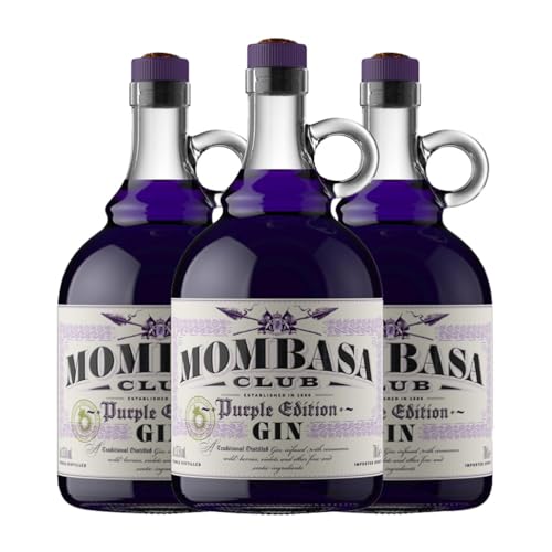 Gin Mombasa Club Purple Edition 70 cl (Karton mit 3 Flaschen von 70 cl) von Mombasa Club Gin