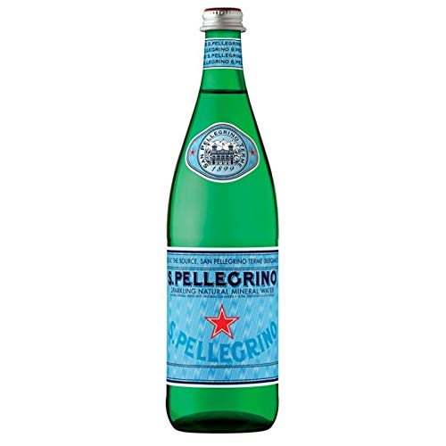 S.Pellegrino natürliche Mineralwasserglas 750ml (Packung mit 12 x 750 ml) von San Pellegrino