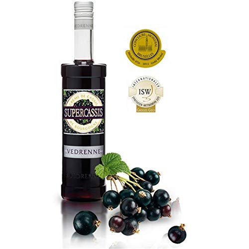 Vedrenne Supercassis 20° Creme de Cassis Premium Likör (1x 0,7 L) von Vedrenne