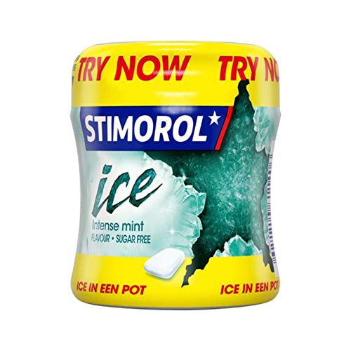 Stimorol Kaugummi | Ice Intense Minze Flasche | Stimorol Gum | 0 | 6 Pack | 480 Gram Total von Mondelez International