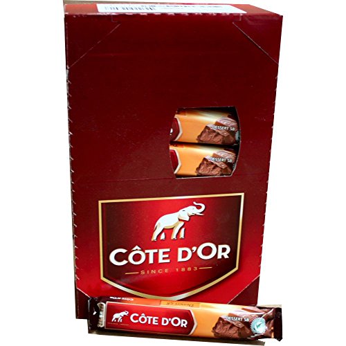 Côte d'Or Schokoladen-Riegel Dessert 58, 32 x 45g IMPORT (Vollmilchschokolade gefüllt mit Mandel- & Cashew Creme) von Mondelez International