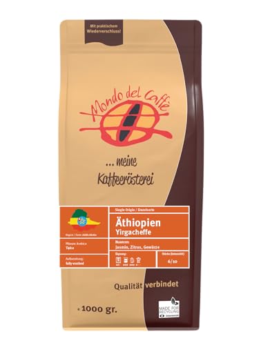 ÄTHIOPIEN YIRGACHEFFE TYPE A (WASHED) ARABICA KAFFEE von Mondo del Caffè