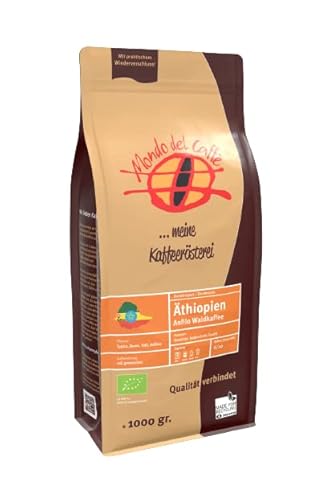 Äthiopien Wallagga Henna Anfilo washed 1 kg Bio Mondo del Caffè Kaffee ganze Bohne von Mondo del Caffè