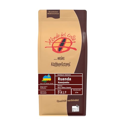 Ruanda Kamajumba/fully washed/Spezialitätenkaffee/Kaffee/ganze Bohne/Mondo del Caffè (350gr., Nuss, Kakao, Limette) von Mondo del Caffè