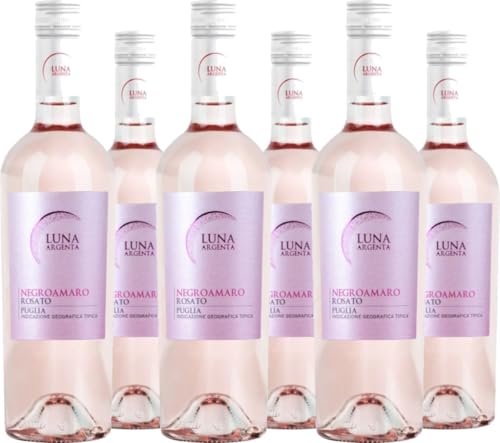 Mondo del Vino 6er Vorteilspaket Luna Argenta Negroamaro Rosato 2022 (6 x 0.75 l) von Mondo del Vino