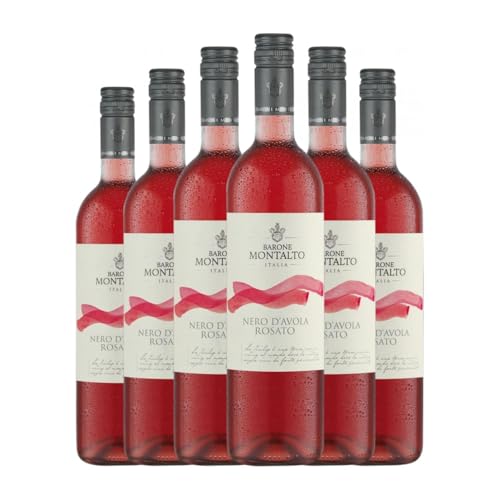 Mondo del Vino Rosato Nero d'Avola Sicilia 75 cl Rosé-Wein (Karton mit 6 Flaschen von 75 cl) von Mondo del Vino