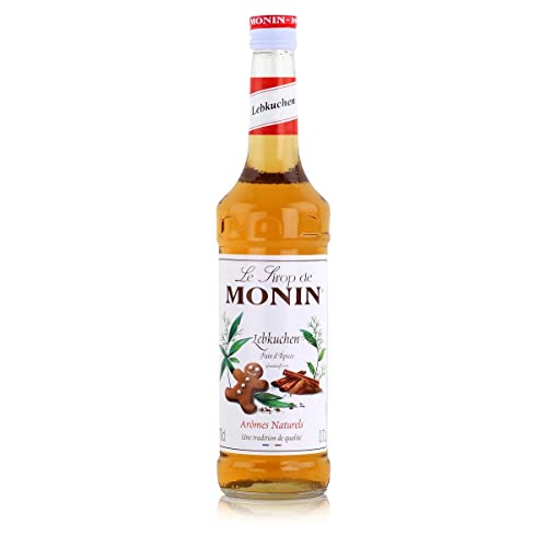 MONIN Sirup Lebkuchen I Mit Ingwer und Zimt Aroma I Perfekt im Winter und zu Weihnachten für alle Heißgetränke, Glasflasche, 0.7 l von MONIN