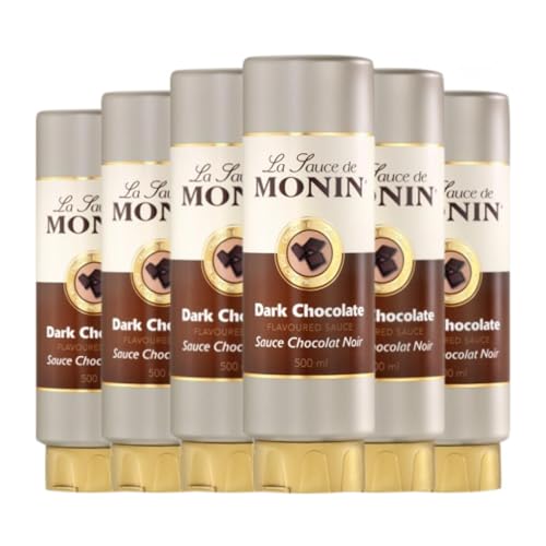 Schnaps MoninCocktailsCocktails Crema Sauce Dark Chocolate Medium Flasche 50 cl Sin Alcohol (Karton mit 6 Medium Flasche von 50 cl) von MoninCocktails