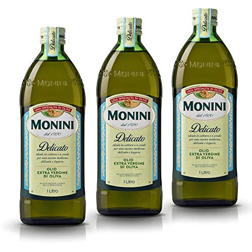 3x Monini Delicato Extra Natives Olive Olivenöl 1L nativ italien olio oliva von Monini