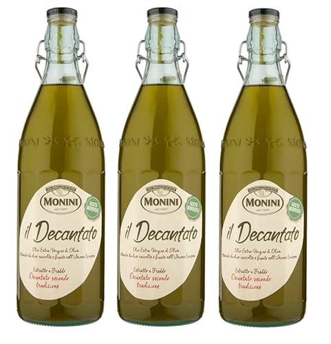 3x Monini Il Decantato Gusto Morbido Olio Extra Vergine di Oliva Natives Olivenöl Extra 1Lt von Monini