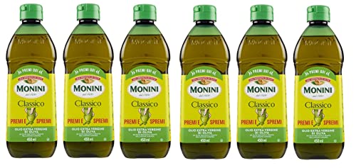 6x Monini Classico Premi e Spremi Olio Extra Vergine di Oliva Squeeze Natives Olivenöl Extra PET 450ml von Monini