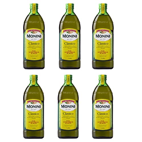 6x Monini Extra Natives Olivenöl 1L nativ olio extravergine di oliva Classico von Monini