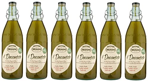 6x Monini Il Decantato Gusto Morbido Olio Extra Vergine di Oliva Natives Olivenöl Extra 1Lt von Monini