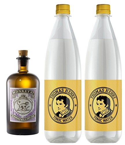 1 x Monkey Gin & 2 x Thomas Henry 1,0 Liter Tonic inc. 0.30€ MEHRWEG Pfand von Sattie