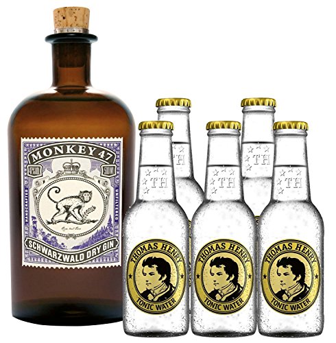 Monkey Gin 1 x 0,5 Liter & 5 x Thomas Henry Tonic 0,2 Liter Set von Monkey Gin