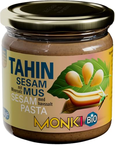 Tahin, Sesammus mit Meersalz 12 x 330 gr von Monki