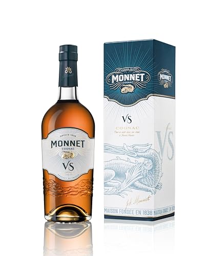 Monnet VS | Cognac aus Frankreich | Gold Meiningers International Spirits Awards | mit Geschenkverpackung | blumig-frischer Geschmack | 40% Vol. | 0,7 Liter von Monnet