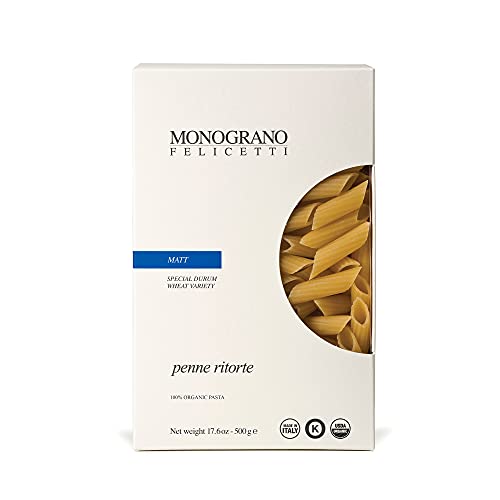 Monograno Felicetti Matt Penne Ritorte Pasta, italienisch, biologisch, gentechnikfrei, 500 g von Monograno Felicetti