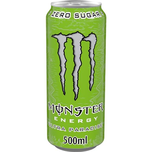 24x Monster Energy Ultra Paradise Senza Zucchero Energiegetränk mit Kiwi und grünem Apfel 500ml alkoholfreies Getränk Erfrischungsgetränk ohne Zucker Sportgetränk von Monster Energy