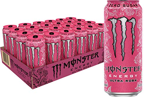 Monster Energy Ultra Rose zuckerfreier Energydrink, 473 ml, 24 Stück von Monster Energy