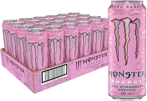 Monster Ultra Strawberry Dreams Energy Drink 24 x 500 ml von Monster Energy