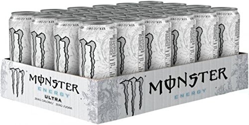 Monster Energy Zero Ultra, 24er Pack (24 x 500 ml) (ohne Pfand, Lieferung nur nach Österreich) von Monster Energy