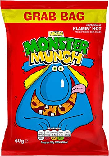 Monster Munch Knabber-Snacks feurig Scharf Tüte - 40g - 6er-Packung von Sattie