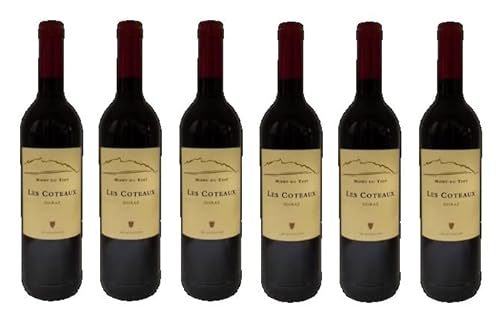 6x 0,75l - 2021er - Mont du Toit - Les Coteaux - Shiraz - Wellington W.O. - Südafrika - Rotwein trocken von Mont du Toit