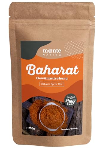 Baharat Gewürz Monte Nativo (250g) - Türkische Gewürze - Baharat ideal als Köfte Gewürz - Schonend getrocknete und aromatische Gewürze ideal zum Kochen und Würzen - Intesives Aroma und Geschmack von Monte Nativo