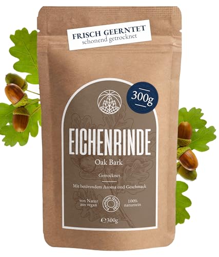 Eichenrinde Monte Nativo (300g) - Eichenrindentee schonend getrocknet - Tee lose 100% natürlich und ohne Zusatzstoffe - Aromatischer Kräutertee für einen köstlichen Aufguss von Monte Nativo