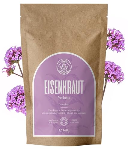 Eisenkraut Tee Monte Nativo (160g) - Schonend getrocknet Verbene - 100% natürlich und ohne Zusatzstoffe - Aromatischer Kräutertee für einen köstlichen Aufguss von Monte Nativo