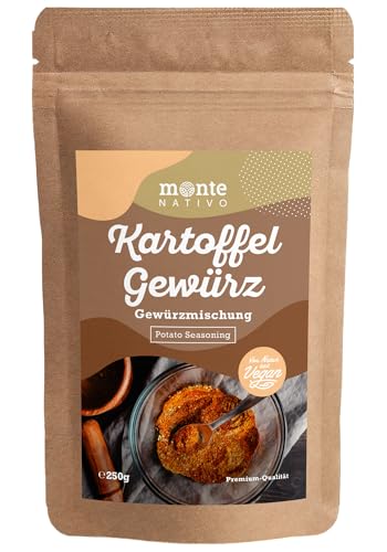 Kartoffelgewürz Monte Nativo (250g) - Pommes Gewürz - Schonend getrocknete Gewürzmischung ideal zum Kochen und Braten - Aromatisches und leckeres Kartoffelgewürz von Monte Nativo